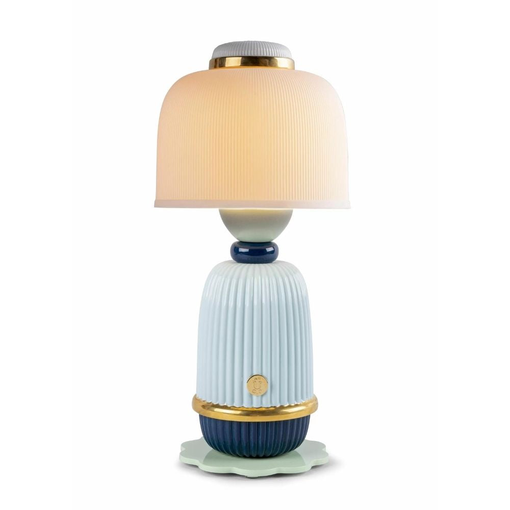 Kokeshi lamp, blue, by Robert Schnyder - LLADRO