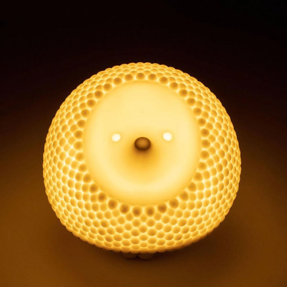 Cordless porcelain table lamp, 5.9 x 5.1 inches, Hedgehog - LLADRO