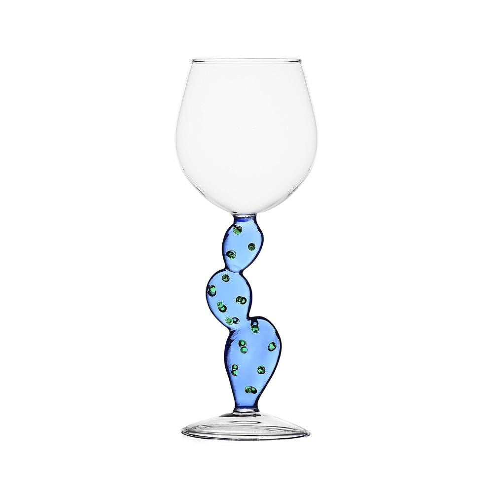 Wine glass, Cactus Light Blue, Desert Plants by Alessandra Baldereschi - ICHENDORF