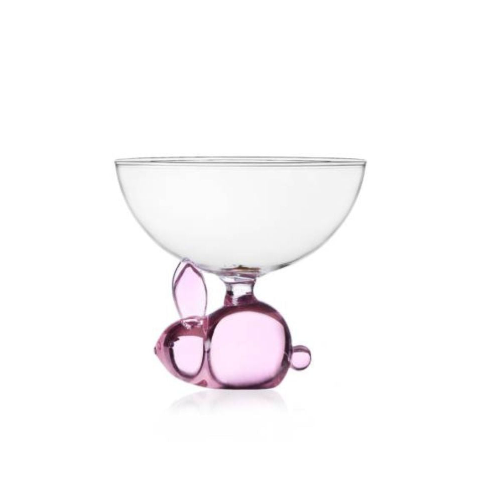 Glass bowl, Pink Rabbit, Animal Farm by Alessandra Baldereschi - ICHENDORF