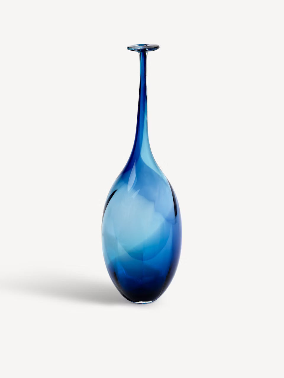 Decorative blue bottle, 26.4 inches, Fidji by Kjell Engman - KOSTA BODA