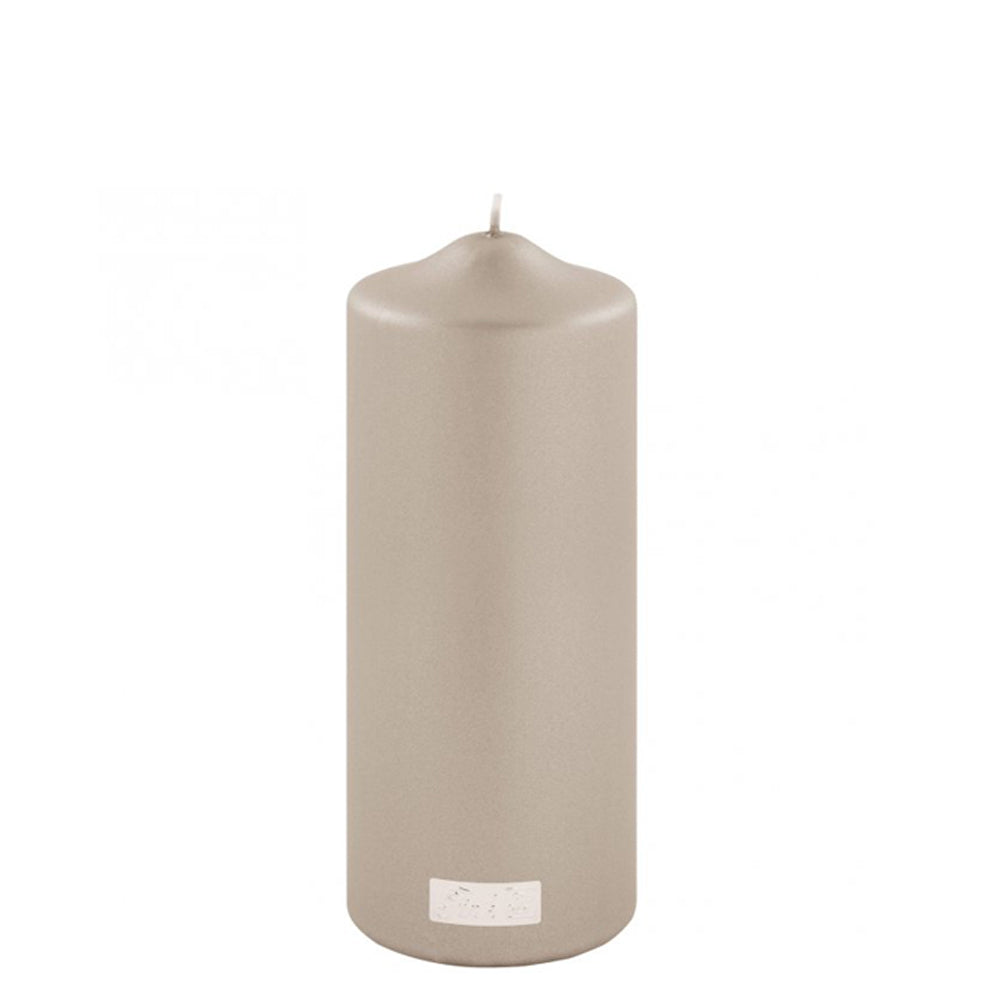 Decorative Candle, 7.9 inches, Metallic Stone Gray - SIMONA'S COLLECTION