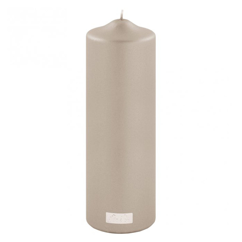 Decorative Candle, 11.8 inches, Metallic Stone Gray - SIMONA'S COLLECTION