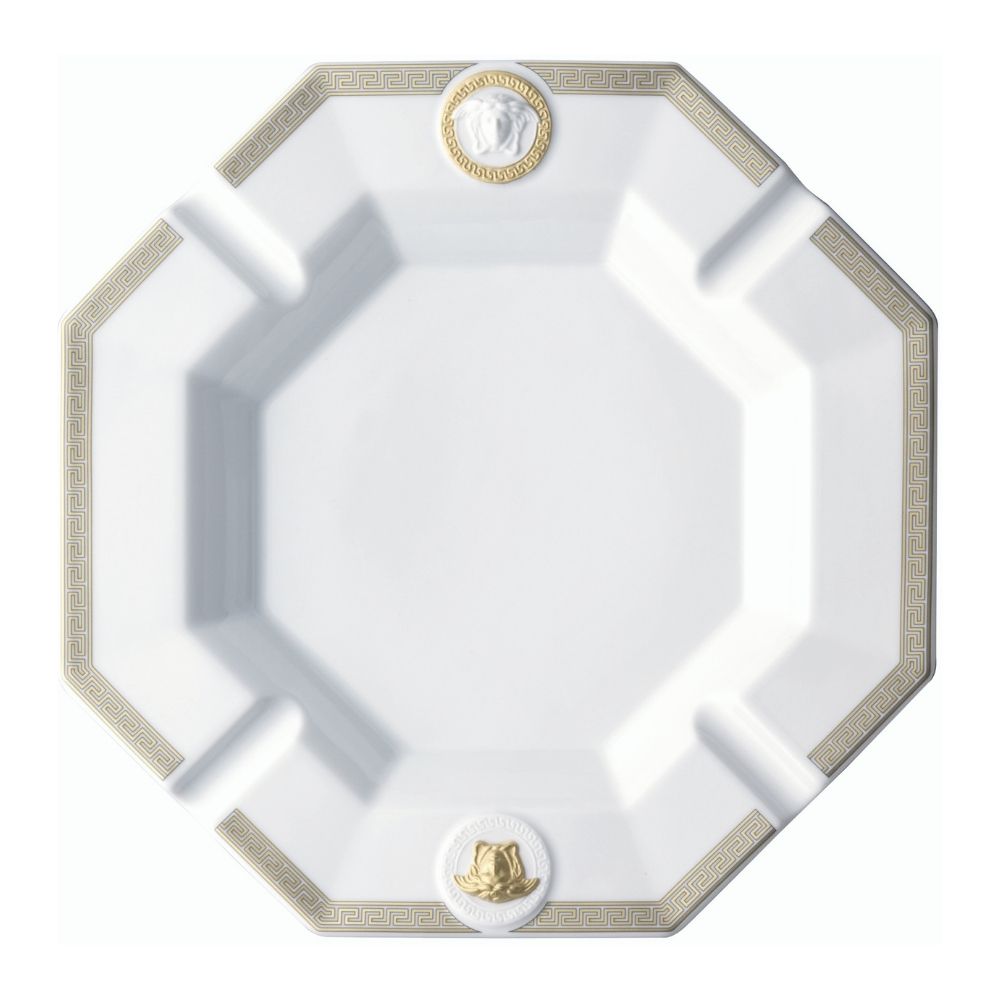 Porcelain ashtray, 9.4 inches, Gorgona - VERSACE