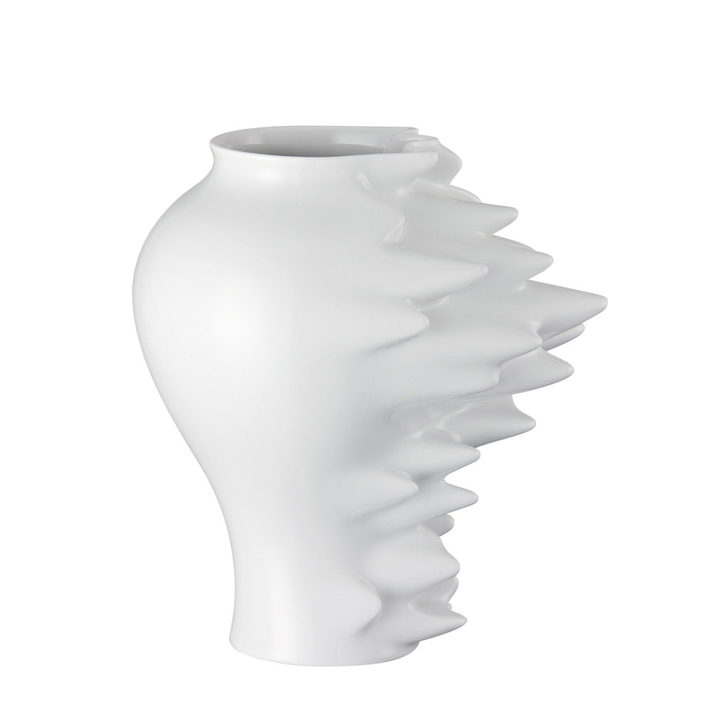 White porcelain vase, 10.6 inches, Fast by Cedric Ragot - ROSENTHAL