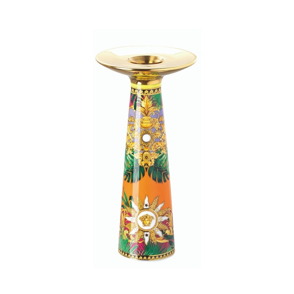 Porcelain Candle Holder, 7.9 inches, Jungle Animalier - VERSACE