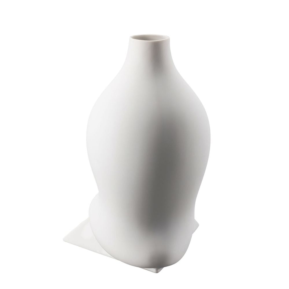 Porcelain vase, 11 inches, Sirop White Matt by Cedric Ragot - ROSENTHAL