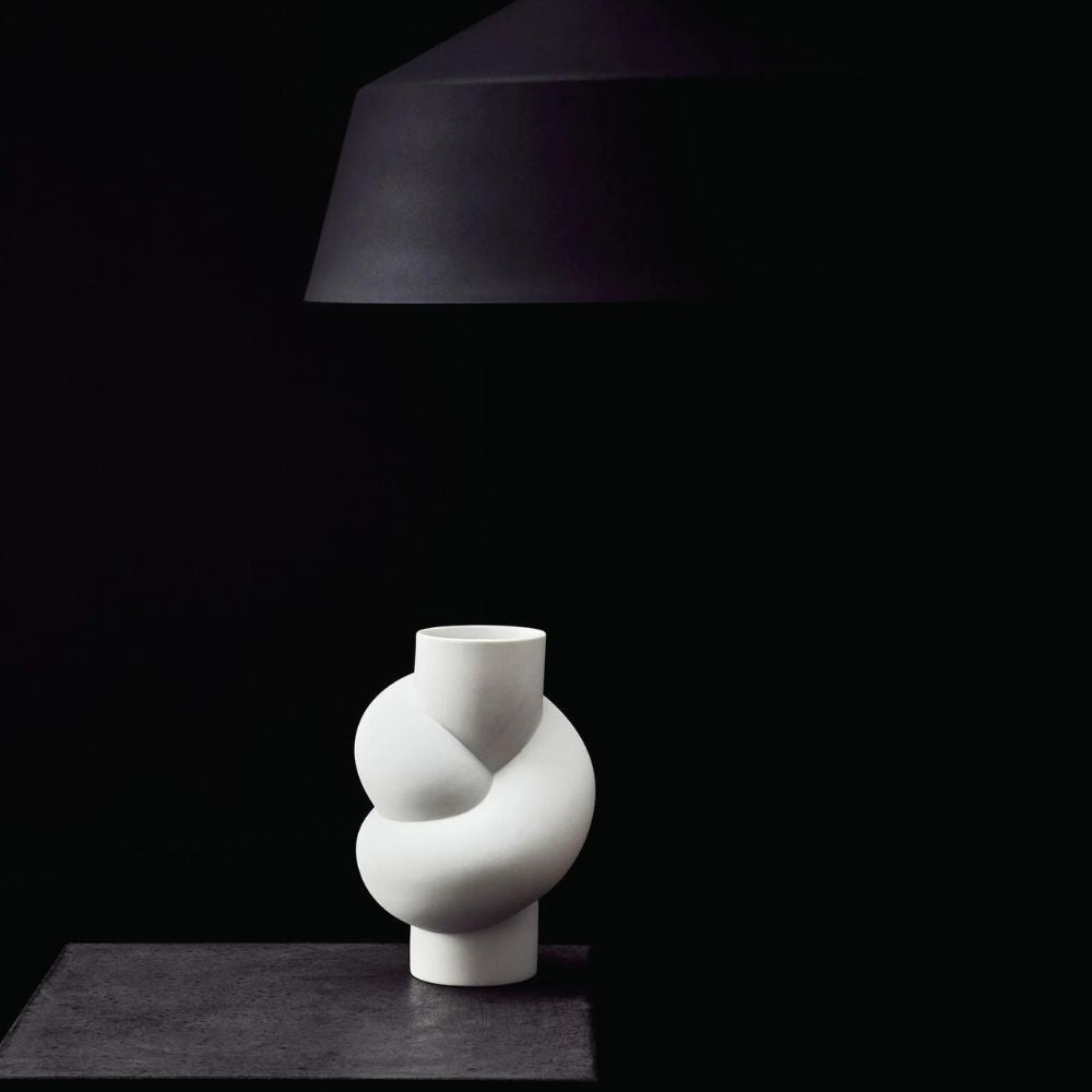 White porcelain vase, 9.8 inches, Node White - ROSENTHAL