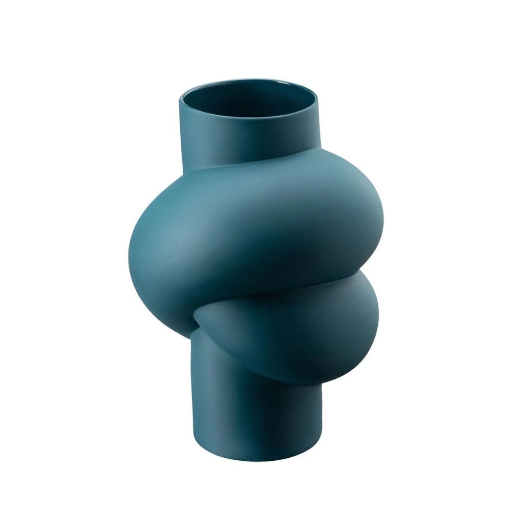 Blue porcelain vase, 9.8 inches, Node Abyss - ROSENTHAL