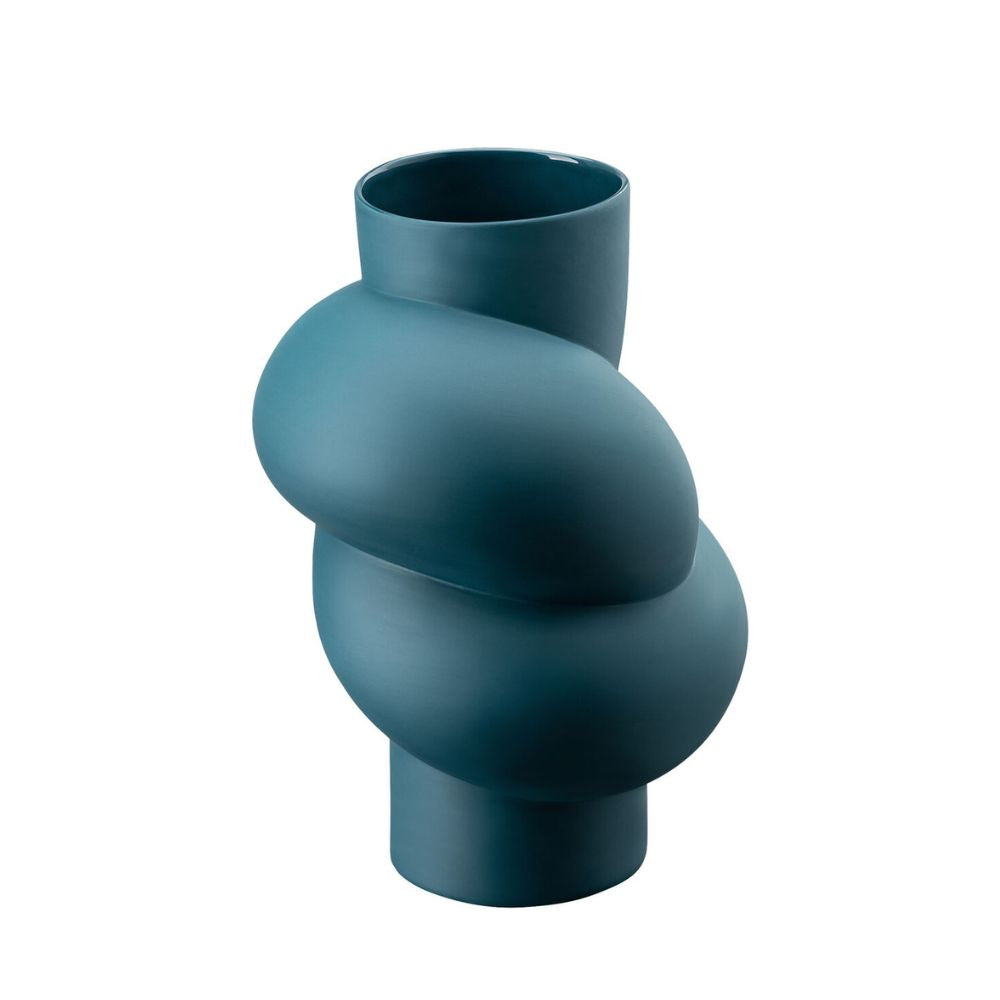Blue porcelain vase, 9.8 inches, Node Abyss - ROSENTHAL