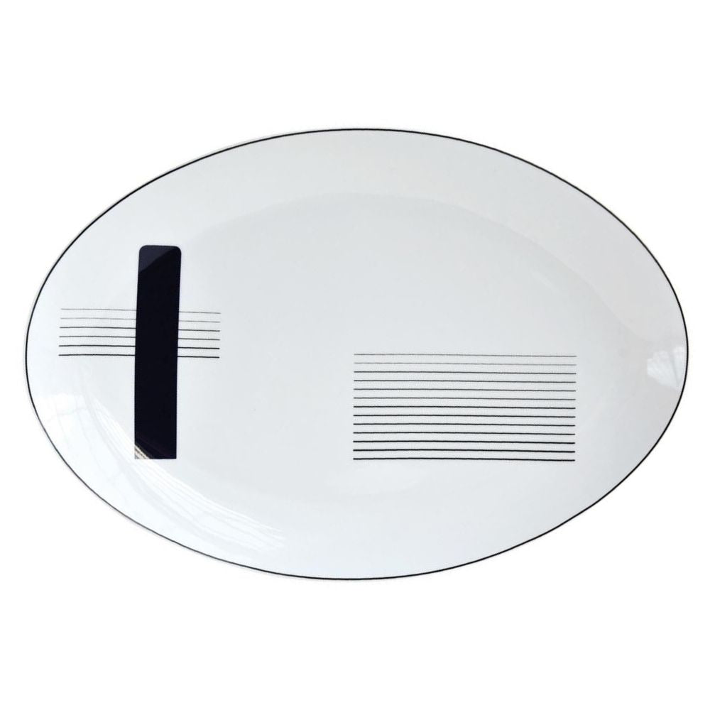 Oval platter, 15 inches, Oscar by Joy de L'Hermite - Bernardaud