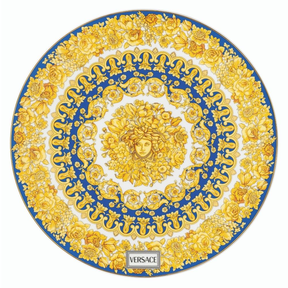Charger plate, Medusa Rhapsody Blue - VERSACE