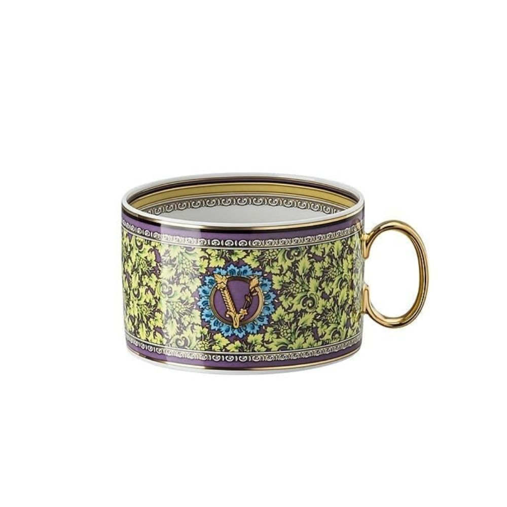Set of 6 tea cups and saucers, Barocco Mosaic - VERSACE