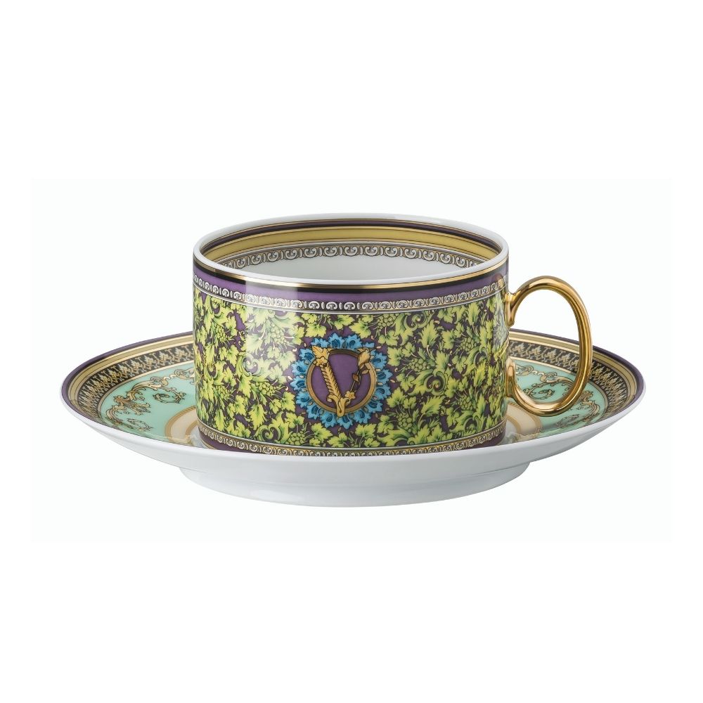 Tea cup and saucer, Barocco Mosaic - VERSACE