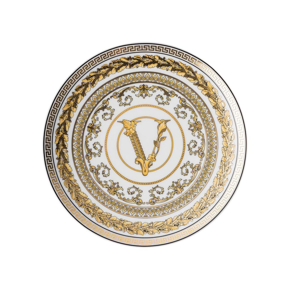 Bread and butter plate, Virtus Gala White - VERSACE