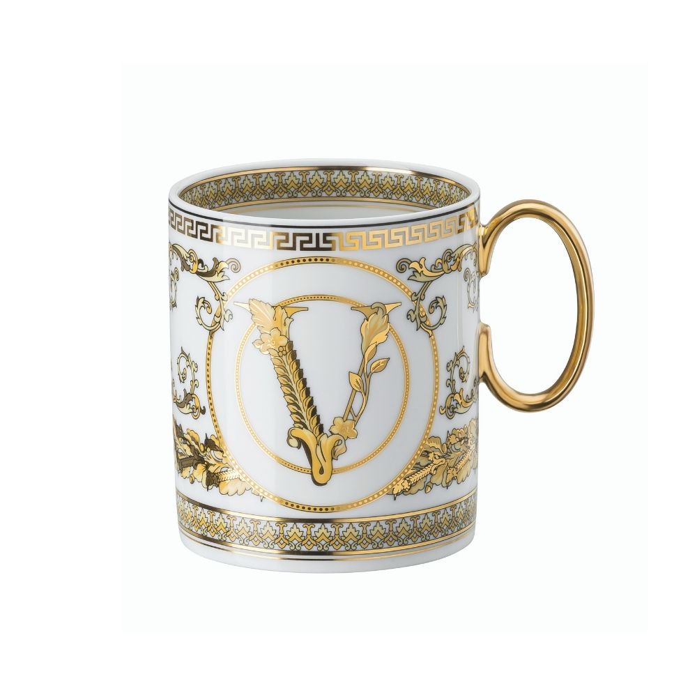 Porcelain mug, Virtus Gala White - VERSACE