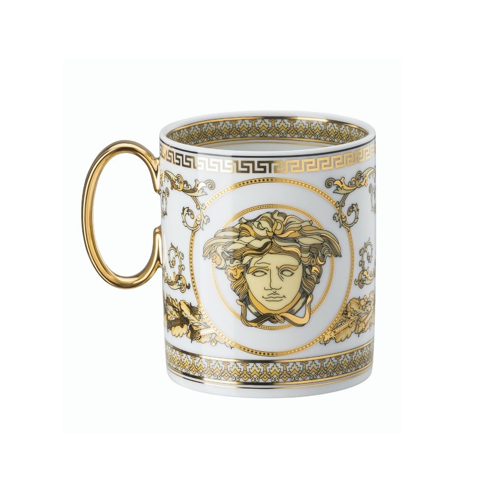 Porcelain mug, Virtus Gala White - VERSACE