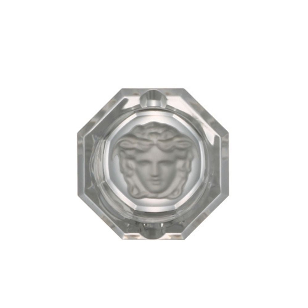 Glass ashtray, 3.1 inches, Medusa Lumiere - VERSACE