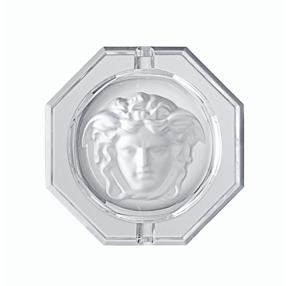 Glass ashtray, 5.1 inches, Medusa Lumiere - VERSACE