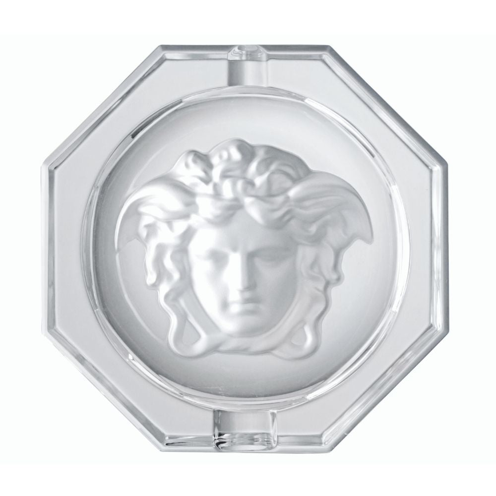 Glass ashtray, 6.3 inches, Medusa Lumiere - VERSACE