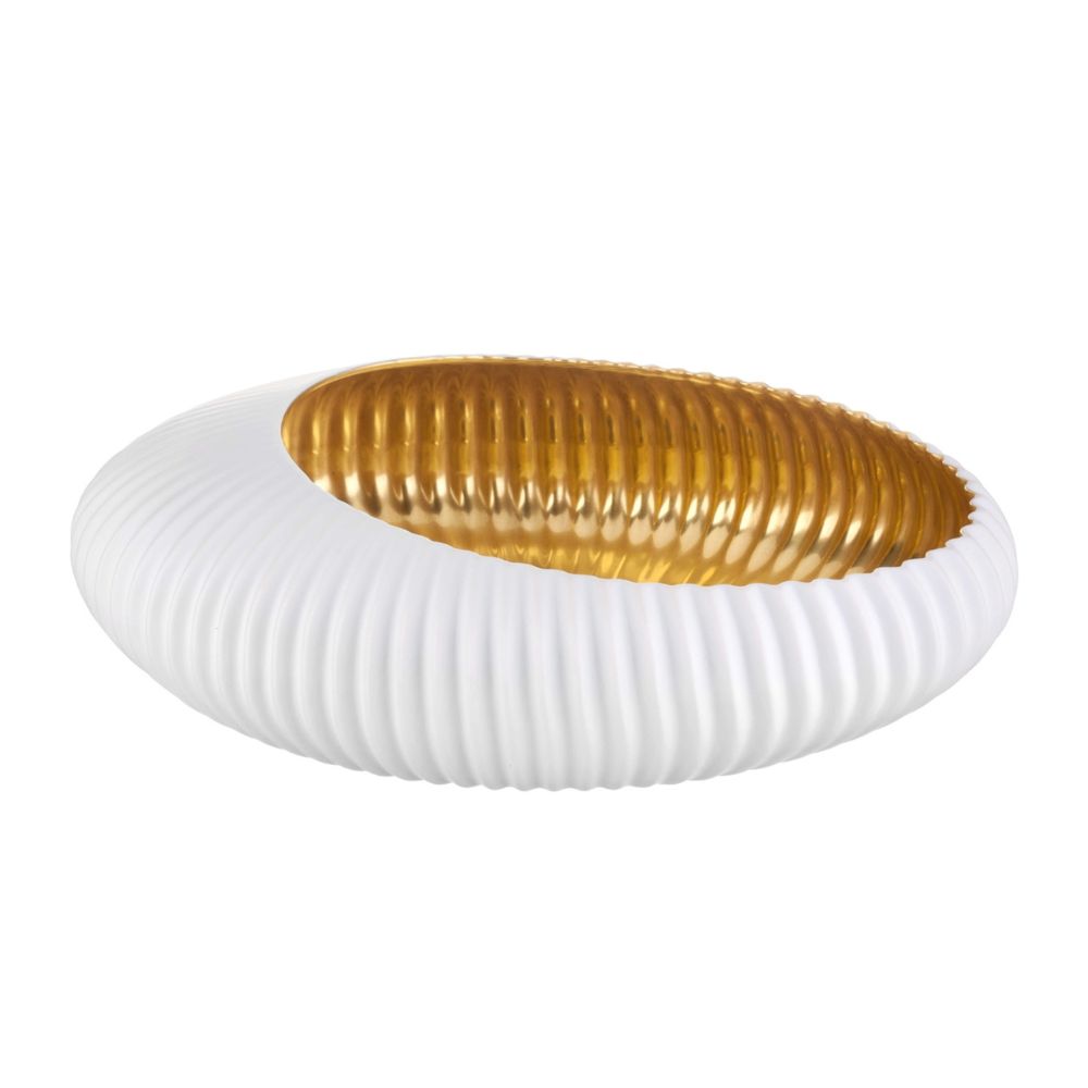 Porcelain centerpiece, Shell Gold by Patrick Norguet - VISTA ALEGRE