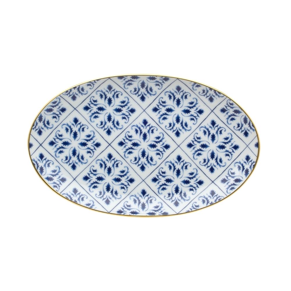 Oval platter, 9.8 inches, Transatlantica by Brunno Jahara - VISTA ALEGRE