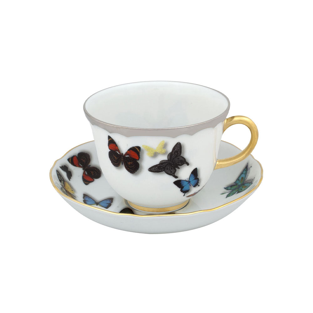 Tea cup and saucer, Butterfly Parade - CHRISTIAN LACROIX