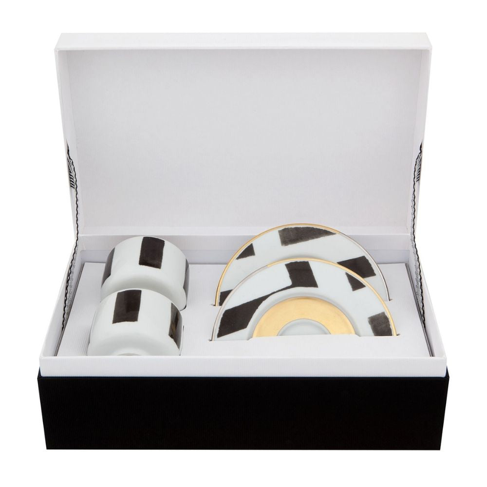 Coffee cup and saucer, set of 2, Sol y Sombra - CHRISTIAN LACROIX