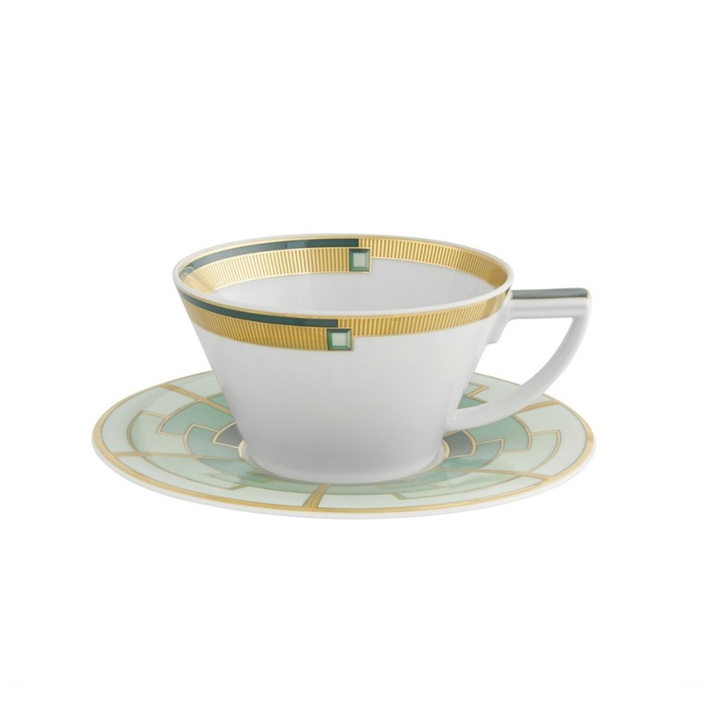 Tea Cup and Saucer, Emerald - VISTA ALEGRE