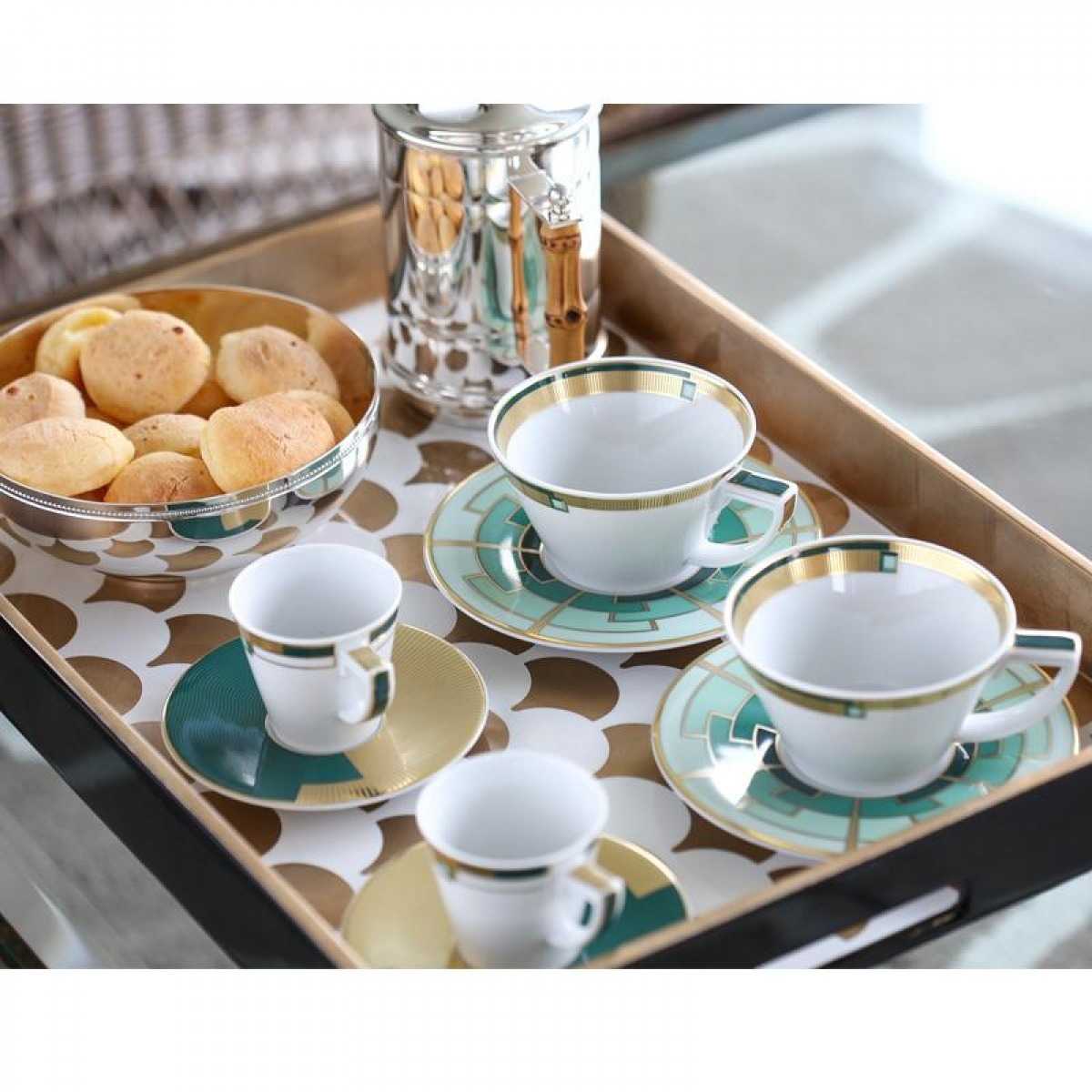 Tea Cup and Saucer, Emerald - VISTA ALEGRE