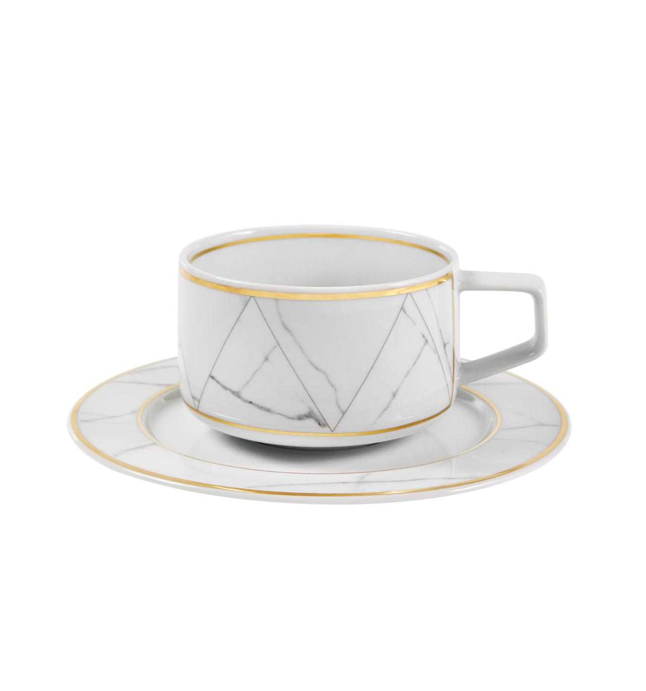 Tea Cup and Saucer, Carrara by Coline le Corre - VISTA ALEGRE