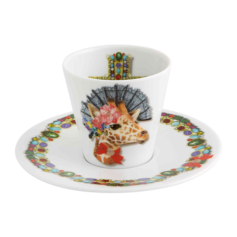 Set of 4 espresso cups and saucers, Love who you want - CHRISTIAN LACROIX