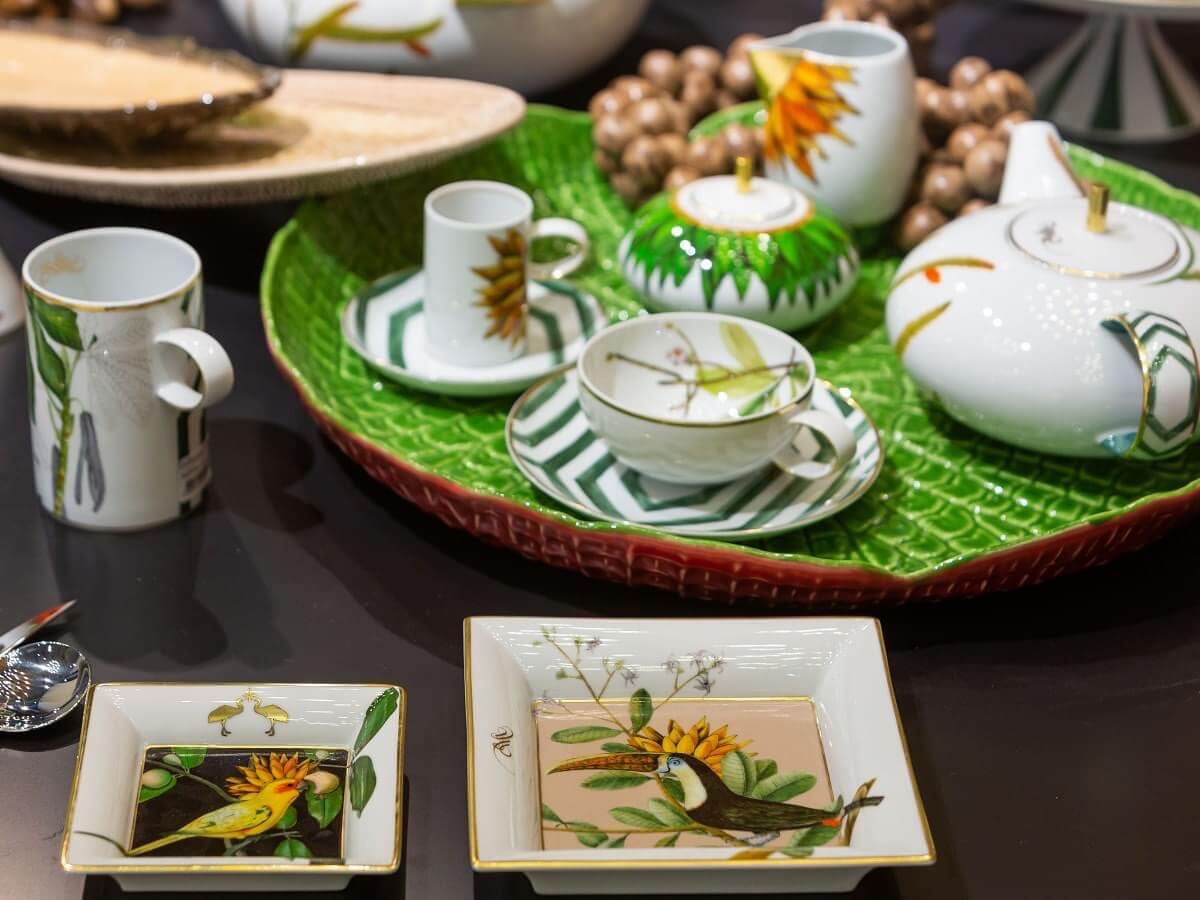 Square porcelain tray, Amazonia - VISTA ALEGRE