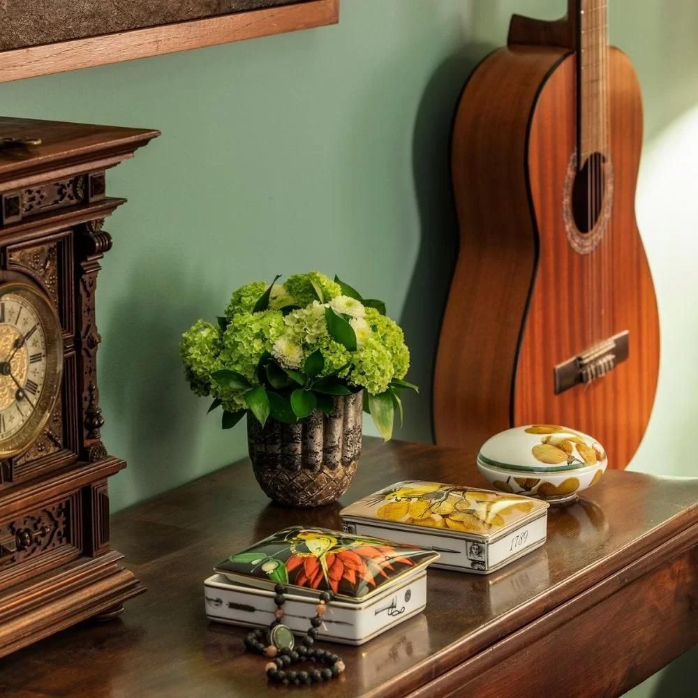 Porcelain box for playing cards, Amazonia - VISTA ALEGRE