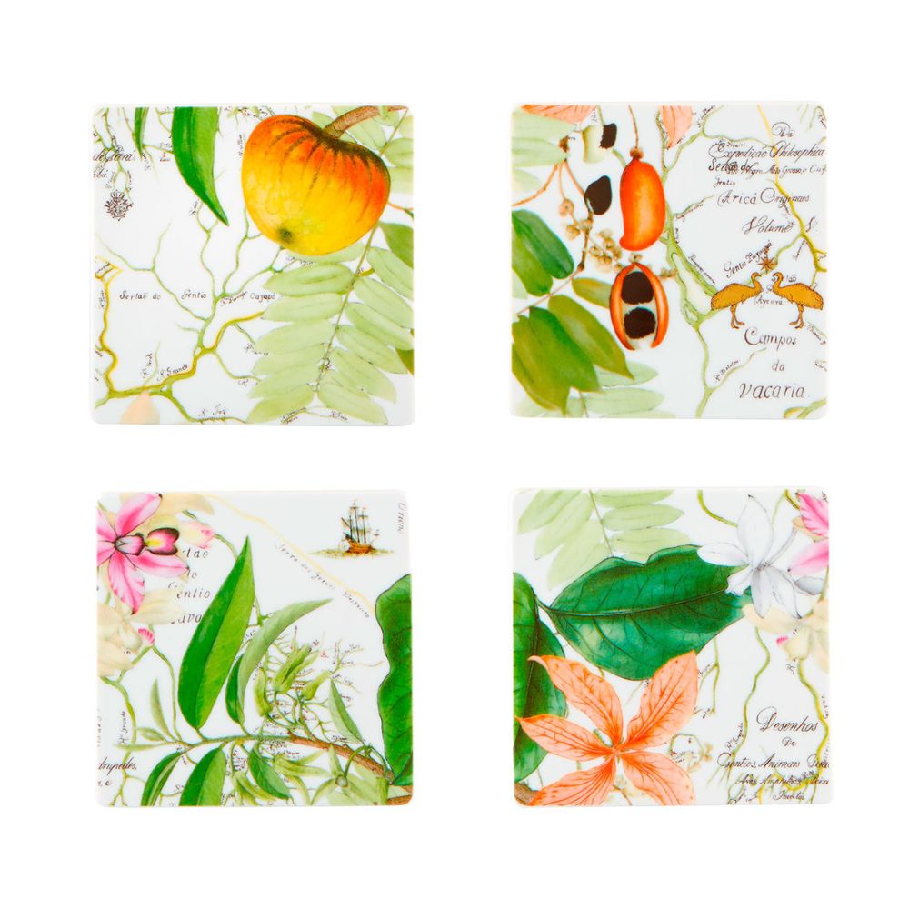 Set of 4 coasters, Amazonia - VISTA ALEGRE