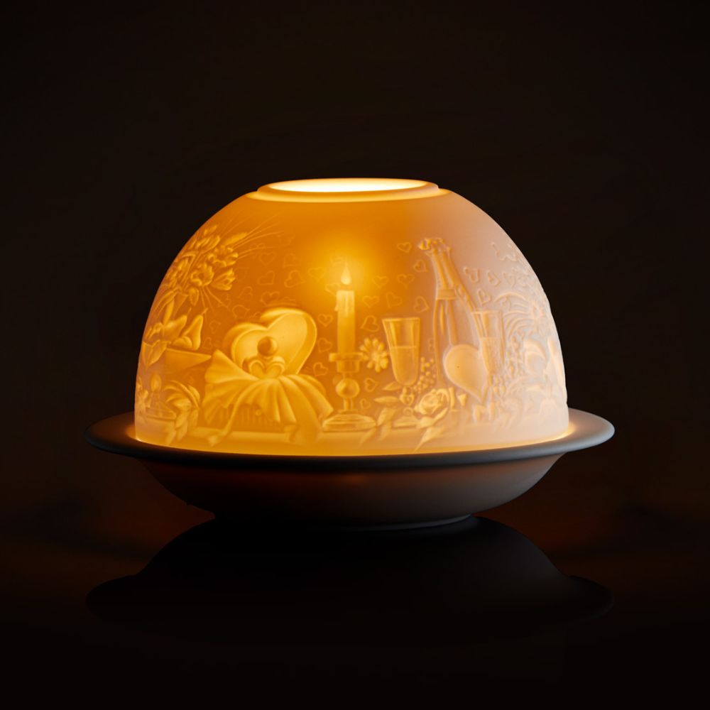 Porcelain candlestick Love, Votivelights - Bernardaud