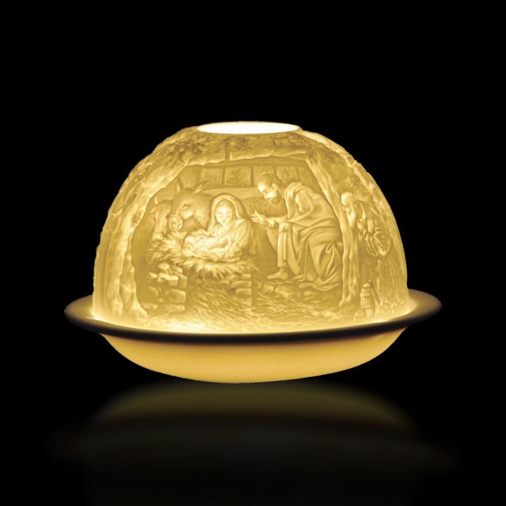 Porcelain candlestick Nativity, Votivelights - Bernardaud