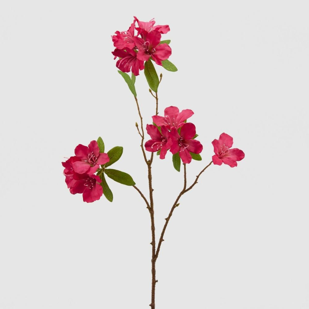 Decorative Rhododendron Flower, Red, 27.6 inches - SIMONA'S COLLECTION