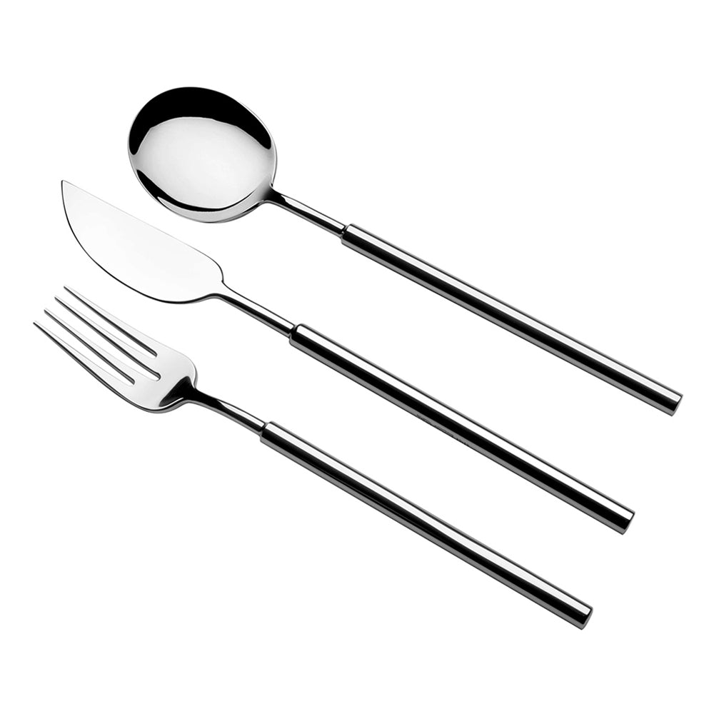Cutlery set, 130 pieces, shiny silver, Domo - VISTA ALEGRE