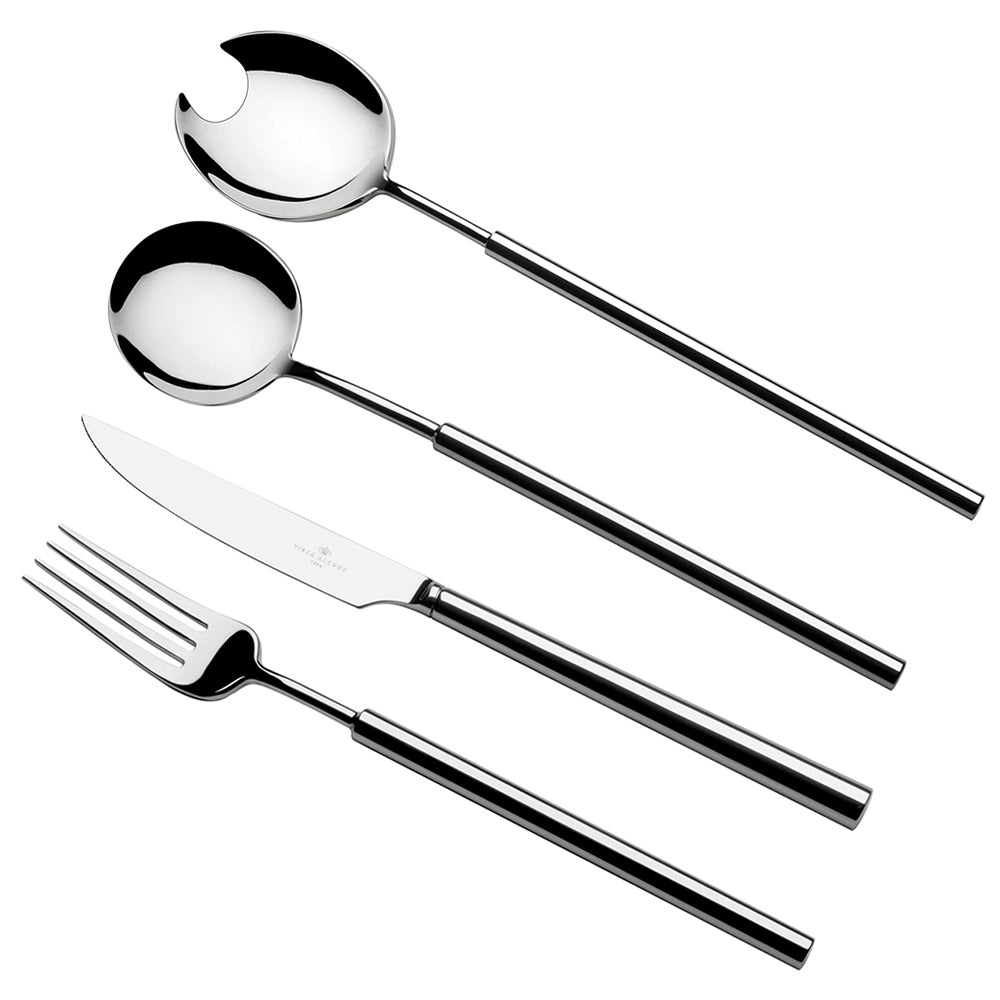 Cutlery set, 130 pieces, shiny silver, Domo - VISTA ALEGRE