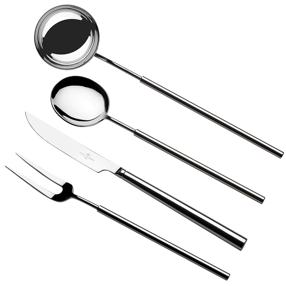 Cutlery set, 130 pieces, shiny silver, Domo - VISTA ALEGRE