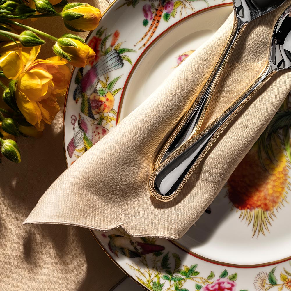 Set of 2 pieces for salad serving, spoon and fork, Perle D'Or - VISTA ALEGRE