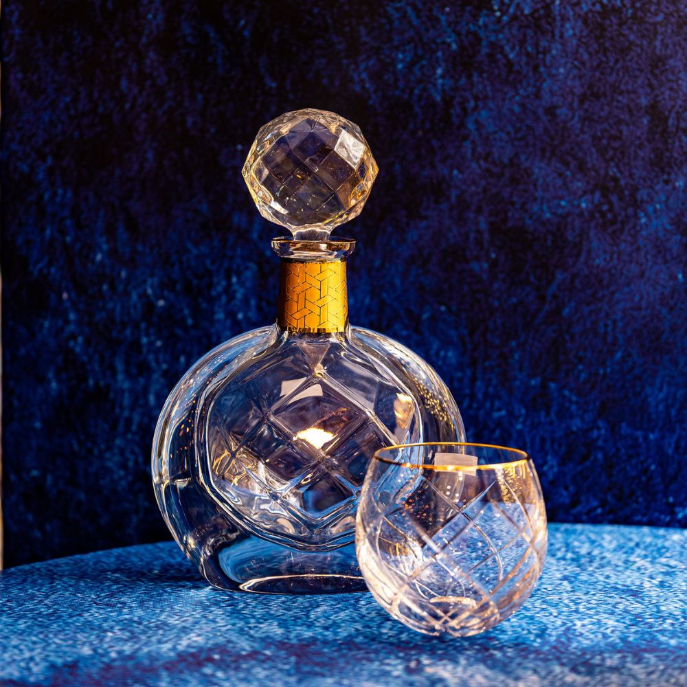 Whisky decanter, crystal, Dux - VISTA ALEGRE