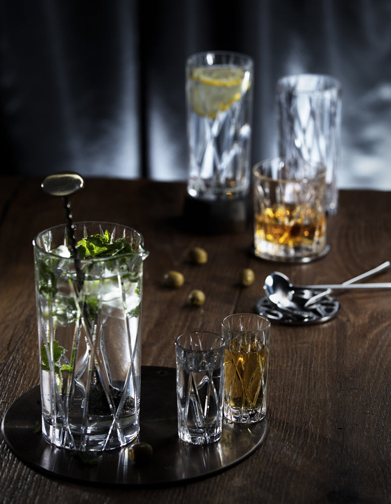 Set of 4 tall glasses, 12.5 fl oz, City by Martti Rytkonen - ORREFORS