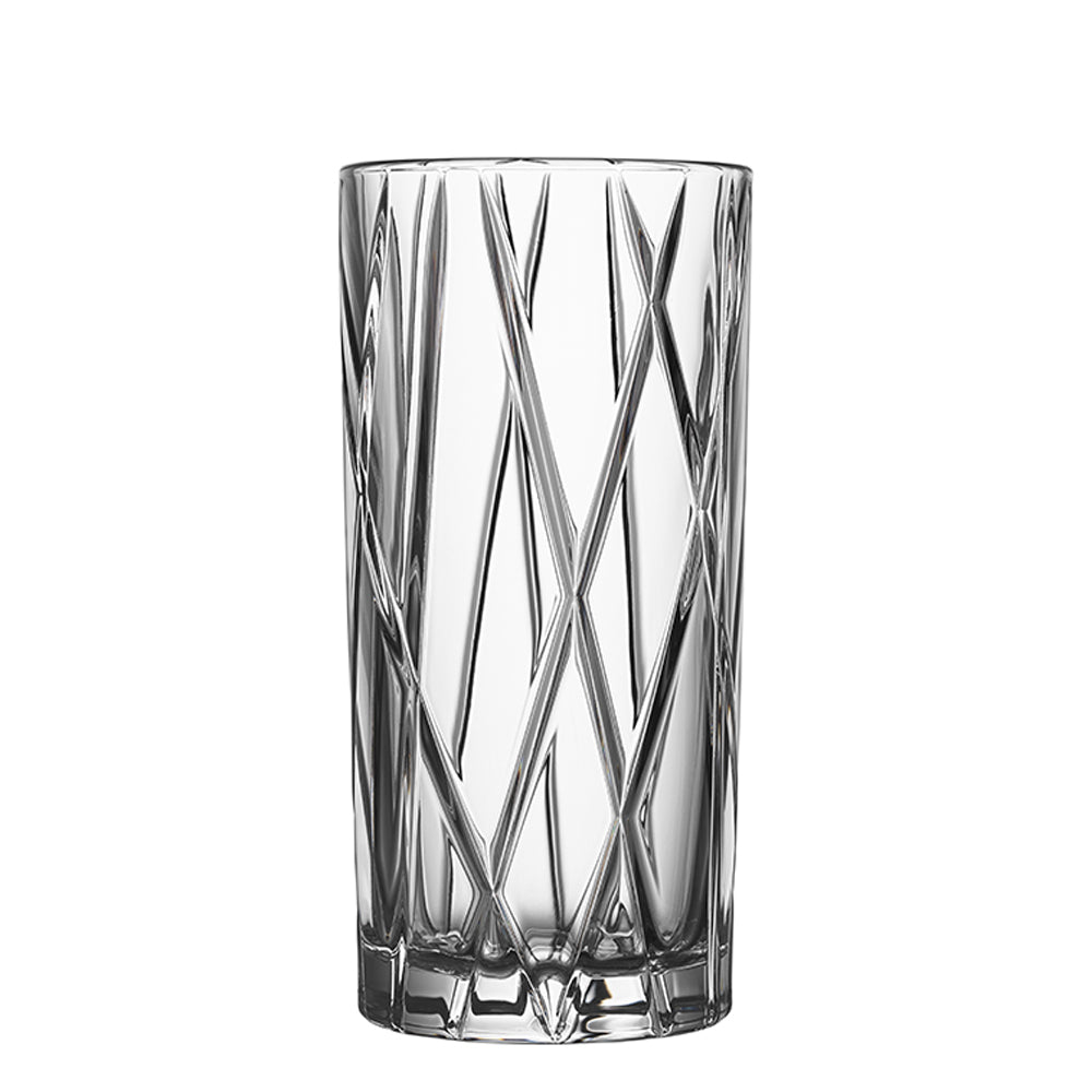 Set of 4 tall glasses, 12.5 fl oz, City by Martti Rytkonen - ORREFORS