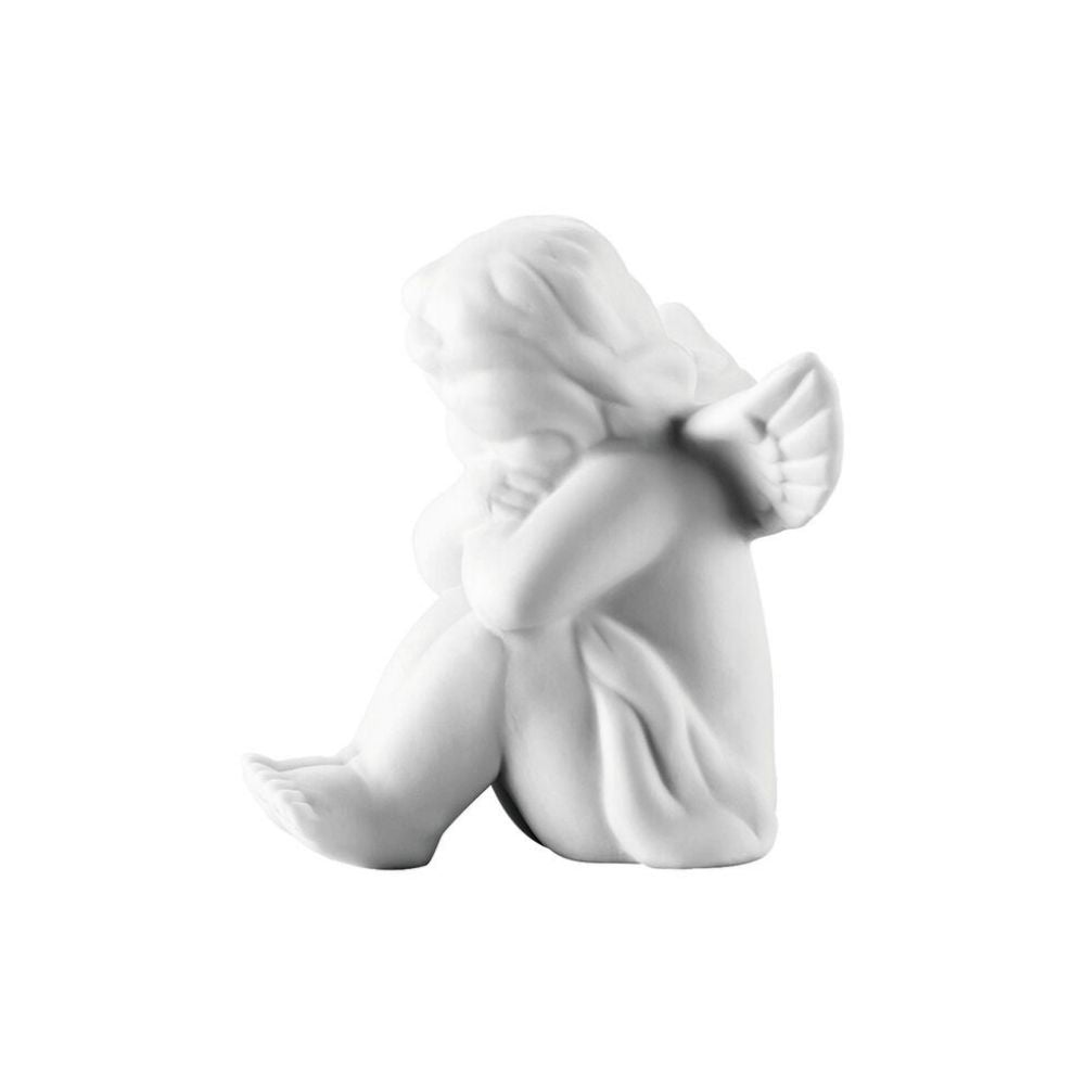Porcelain figurine, sitting angel, 2.4 inches, Angels - ROSENTHAL