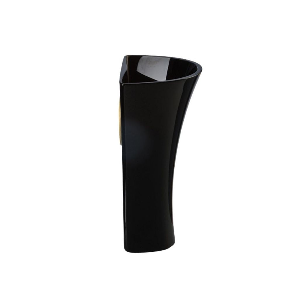 Glass vase, 11 inches, Medusa Madness Black - VERSACE