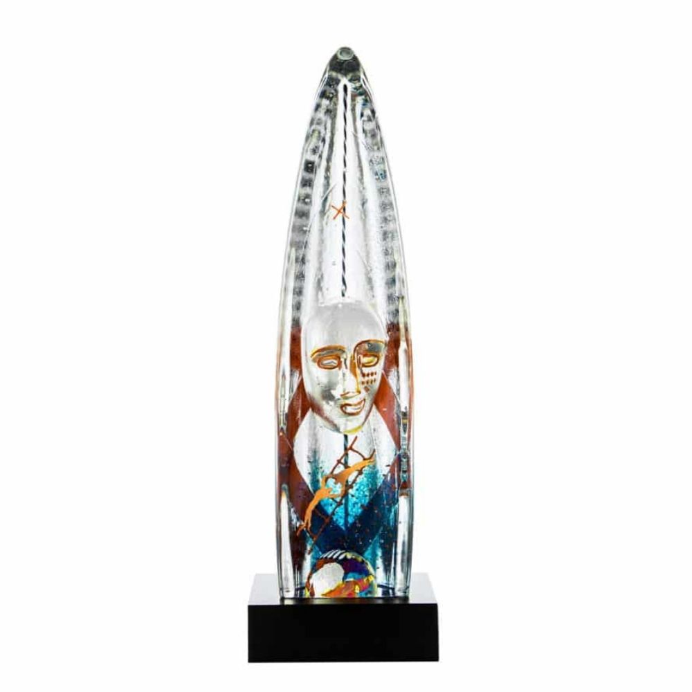 Sculpture Boat Vertical Journey AC-20 by Bertil Vallien - KOSTA BODA