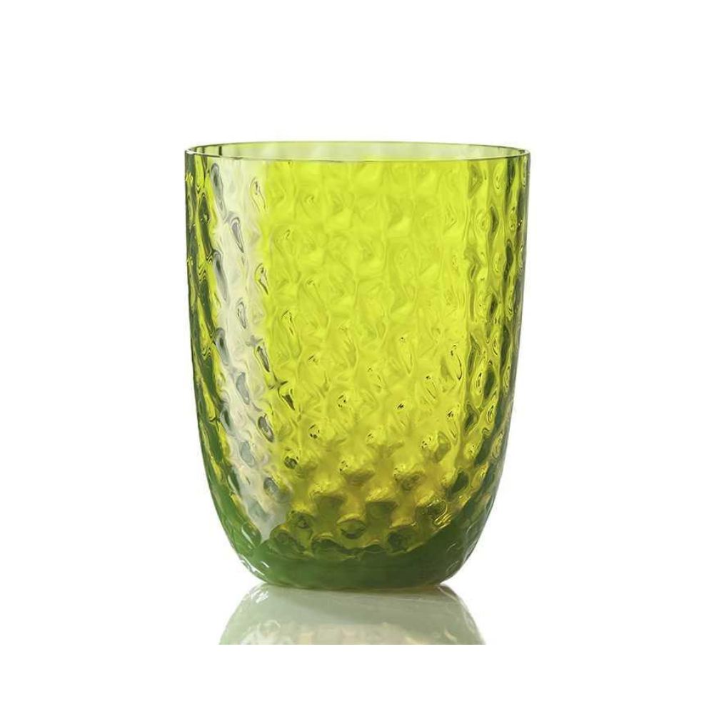 Acid Green Balloton Water Glass, Idra - SIMONA'S COLLECTION