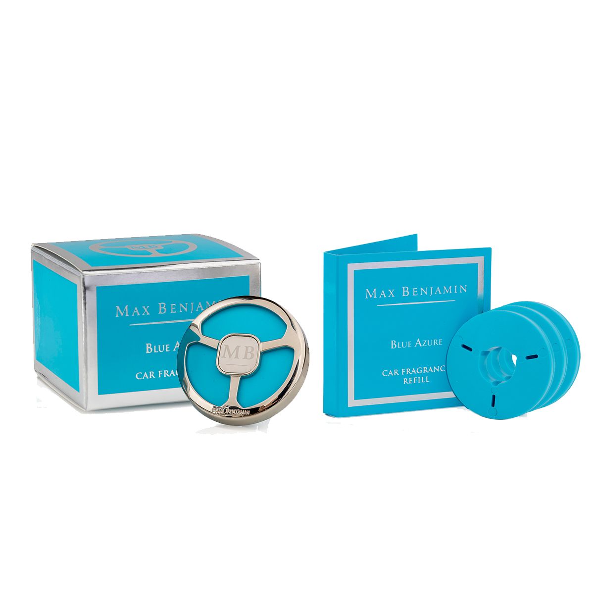 Car air freshener refill, Blue Azure, Car Fragrance collection - MAX BENJAMIN